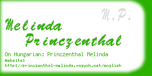 melinda princzenthal business card